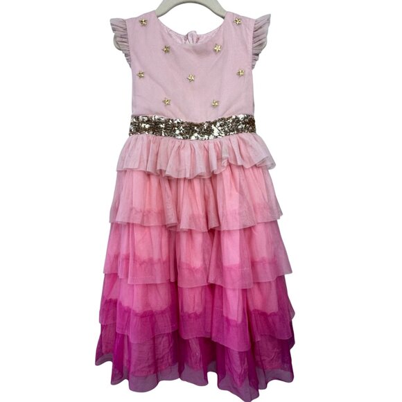 Mini Boden Other - Mini Boden Harry Potter Pink Tiered Tulle Party Dress Girls 5-6 Hermione